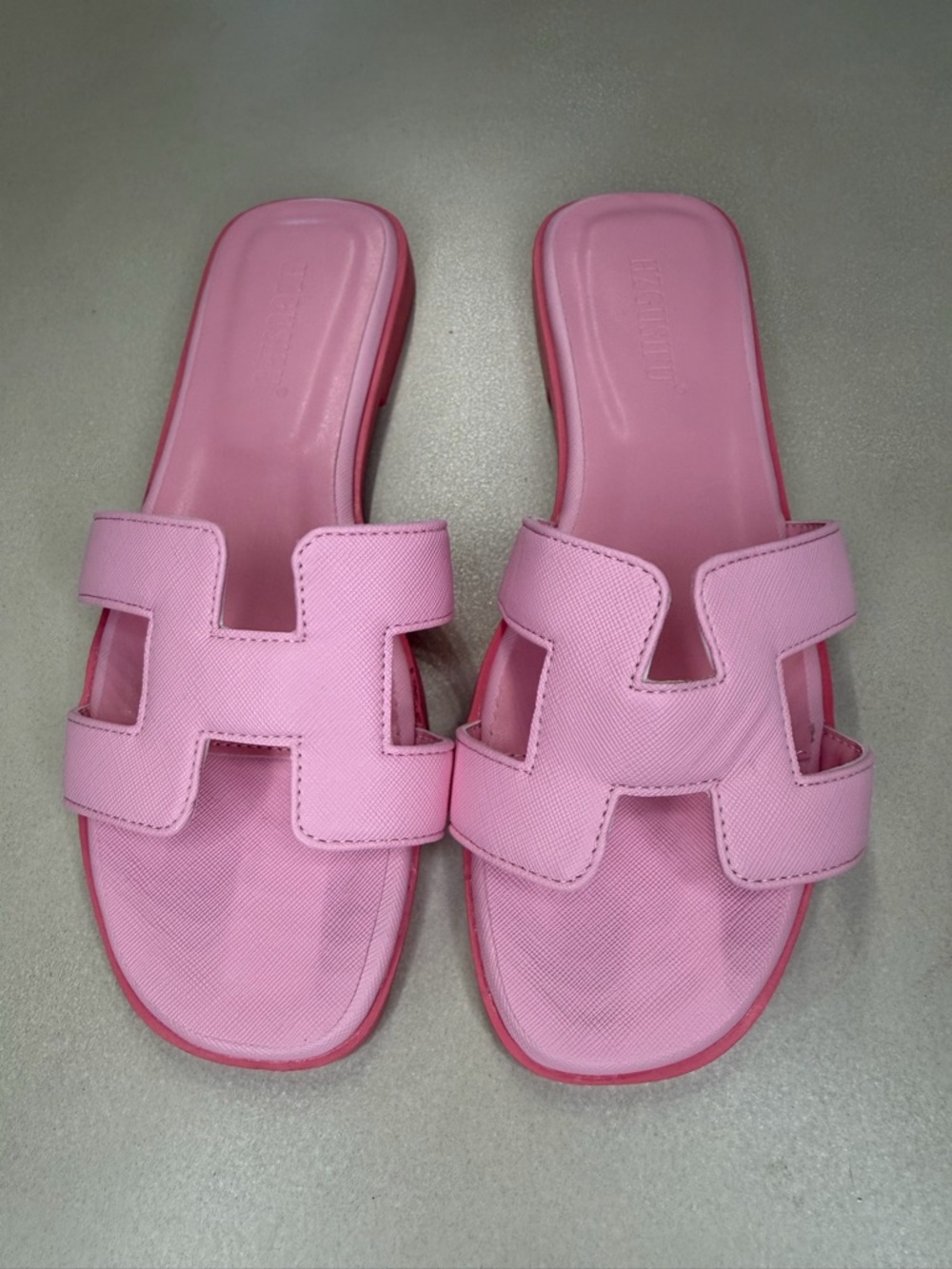Pink Women's Slide Sandals - Casual Summer Slip-Ons Size 38 Brand New